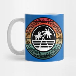 Hawaiian Island colorful design for the beach or cruise. Mug
